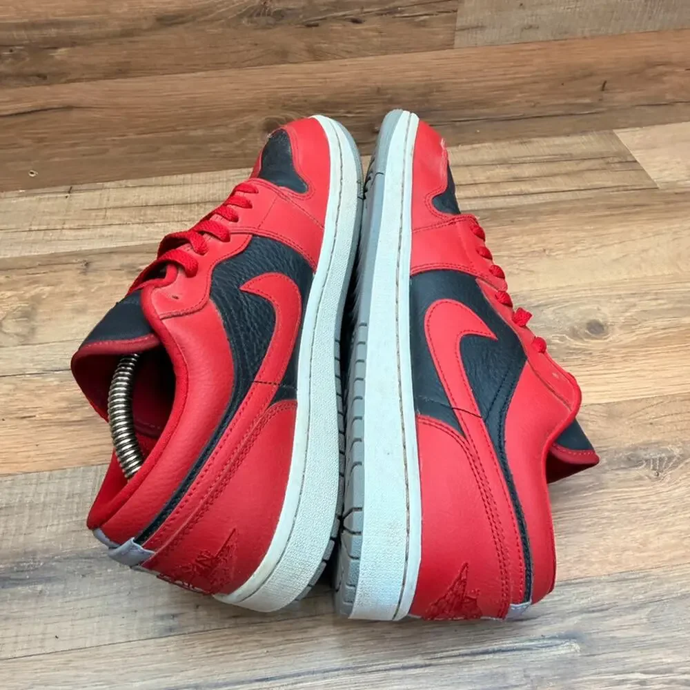 Nike Air Jordan 1 Low SE Women's 12 Split Gym Red Cement Grey DR0502-600 shoes